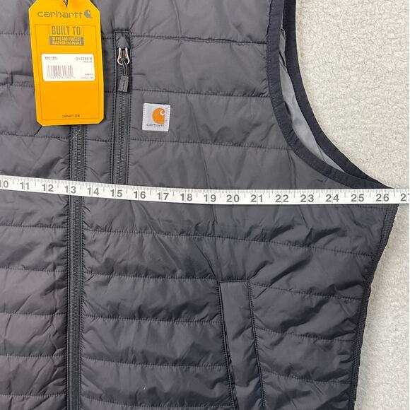 Carhartt Women's Rain Defender Puffer Vest Black Size XXL (20) NWT Relaxed Fit - Picture 4 of 10
